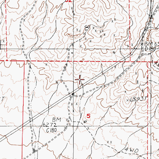 Topographic Map of Palmetto Electric Substation, NV