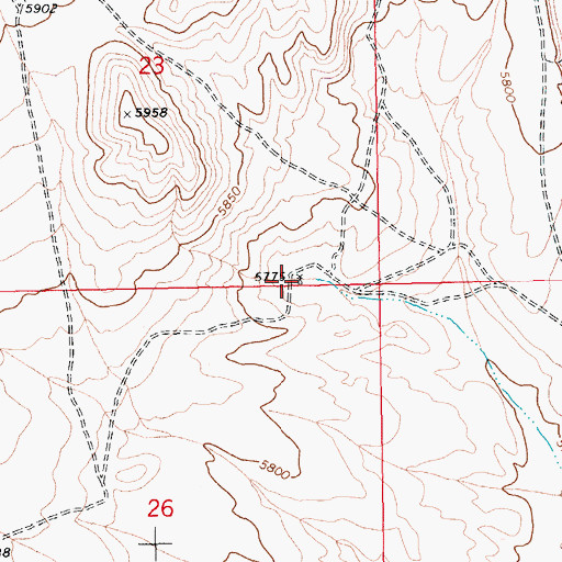 Topographic Map of Rye Spring Well, NV