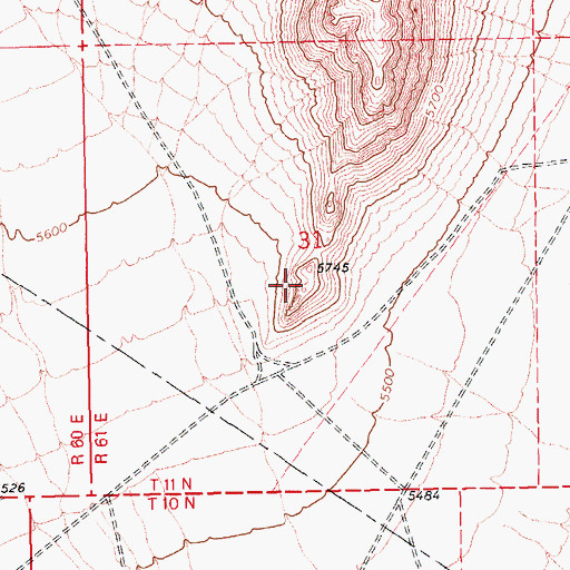 Topographic Map of Douglas Point, NV
