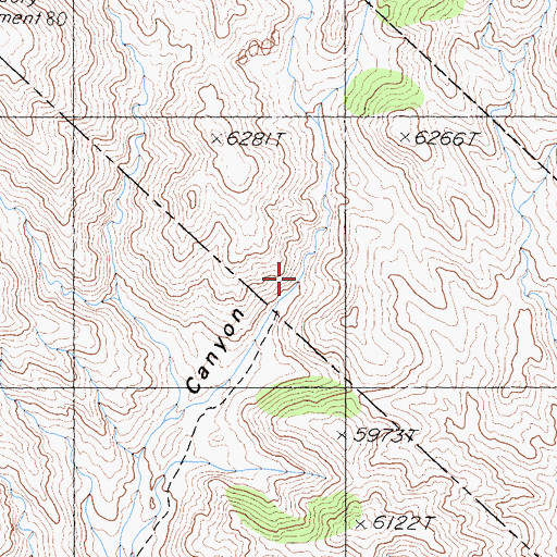 Topographic Map of McBoyle Mine, NV