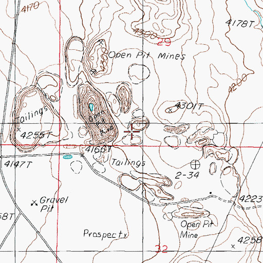 Topographic Map of Hermatite Mine, NV