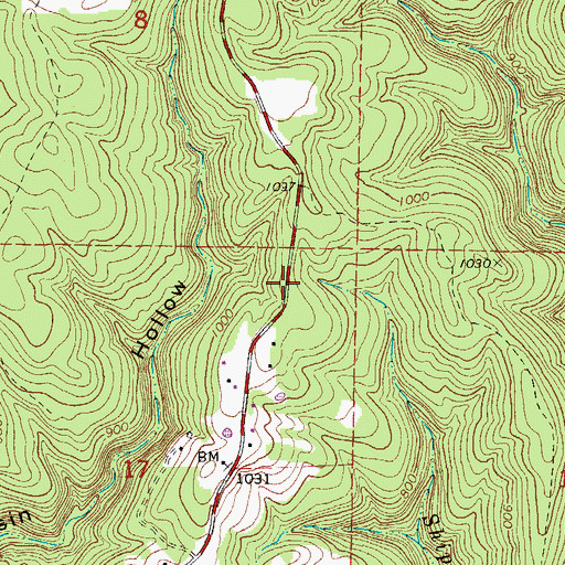 Topographic Map of KFFB-FM (Fairfield Bay), AR