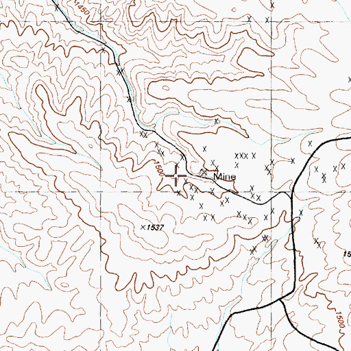 Topographic Map of Rabbit Hole Mining District, NV