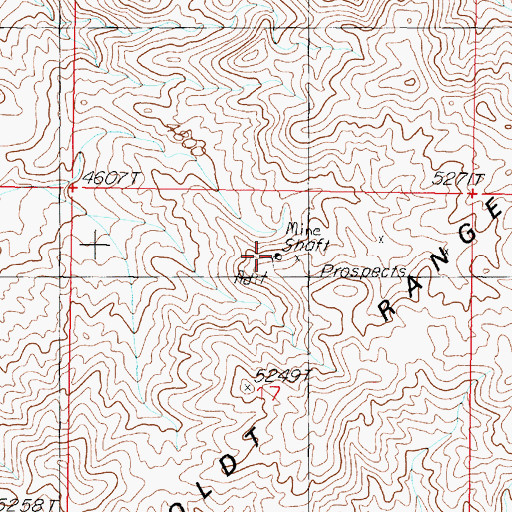 Topographic Map of Goodview Mine, NV