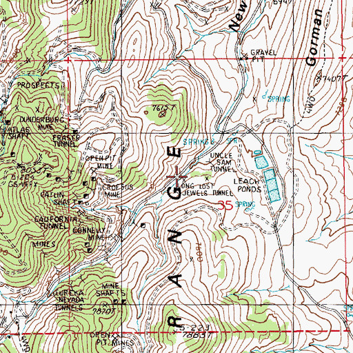 Topographic Map of Wabash Tunnel, NV