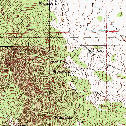 Topographic Map of Bear Mine, NV