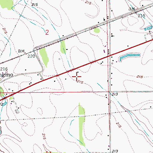 Topographic Map of KBFC-FM (Forrest City), AR