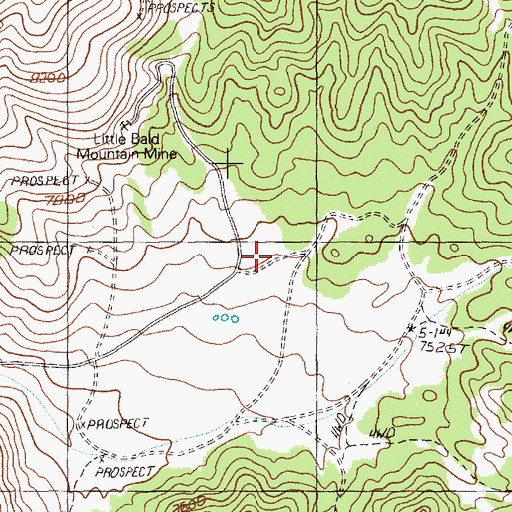 Topographic Map of Crown Point Mine, NV