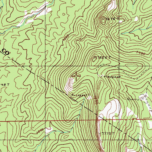 Topographic Map of Ala-Mar West Mine, NV