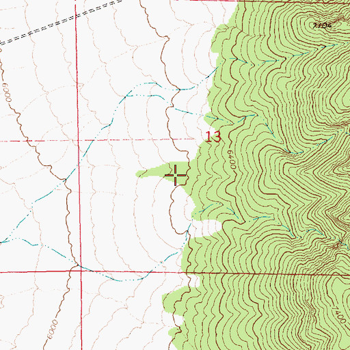 Topographic Map of Ellison Mining District, NV