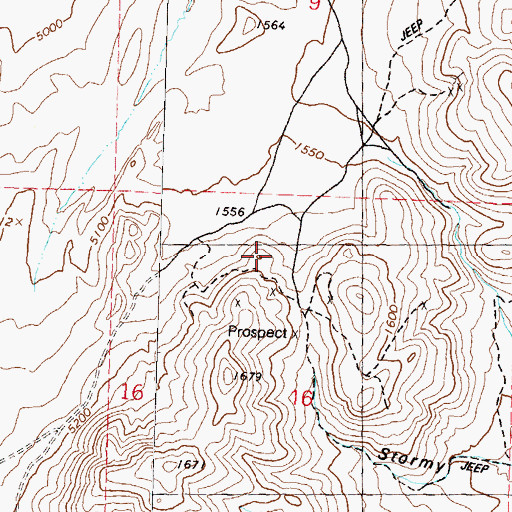 Topographic Map of Reno-Sparks Indian Colony, NV