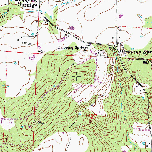 Topographic Map of KISR-FM (Fort Smith), AR