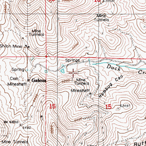 Topographic Map of Spanish Mine, NV