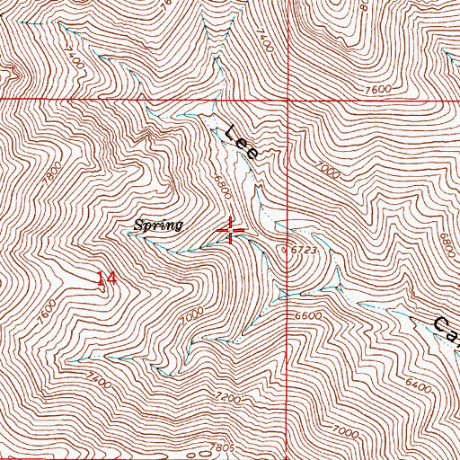 Topographic Map of Ore Drag Mine, NV