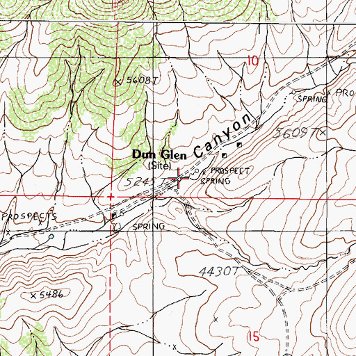 Topographic Map of Yosemite Mine, NV