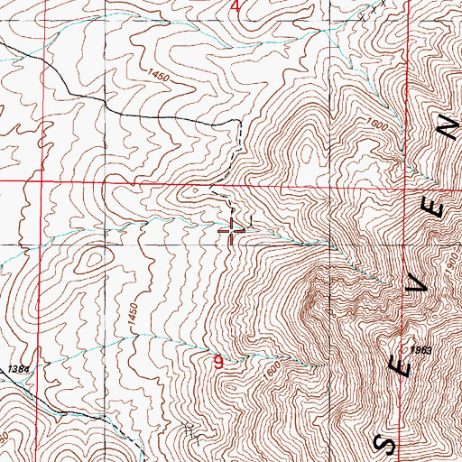 Topographic Map of Sugar Loaf Mine, NV