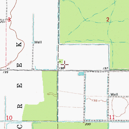 Topographic Map of KZIX-FM (Humnoke), AR