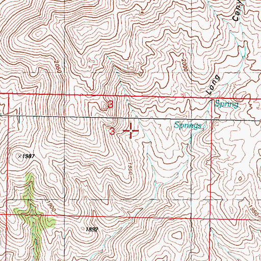 Topographic Map of Seven Troughs Mining District, NV