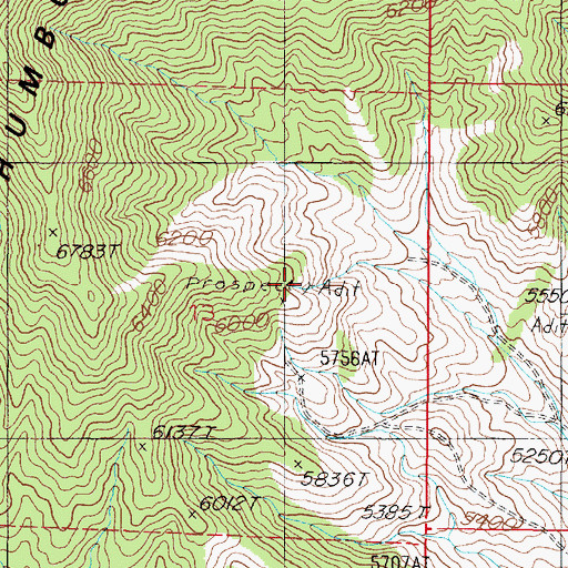 Topographic Map of Silver Dike Mine, NV