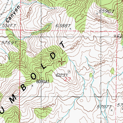 Topographic Map of Antelope Springs Mining District, NV