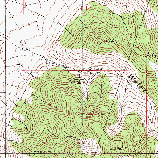 Topographic Map of Black Eagle Mines, NV