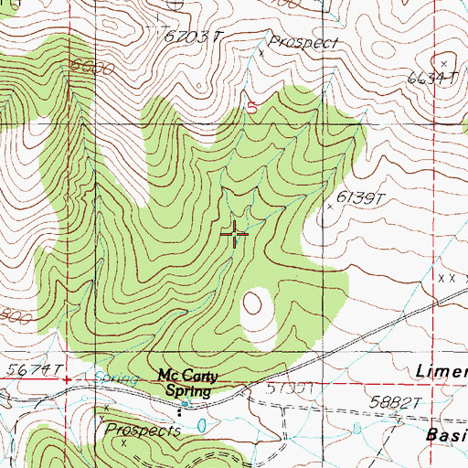 Topographic Map of Rochester Mining District, NV