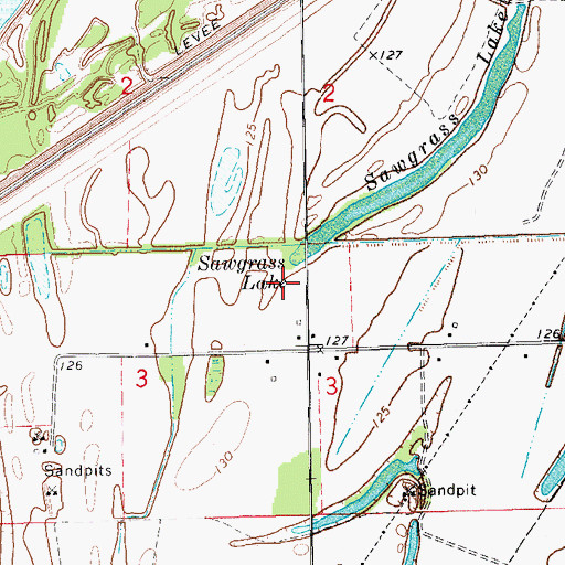 Topographic Map of KUUZ-FM (Lake Village), AR
