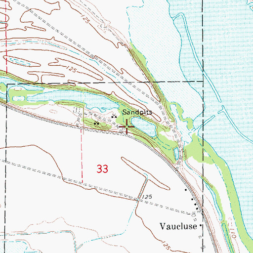 Topographic Map of KUUZ-FM (Lake Village), AR