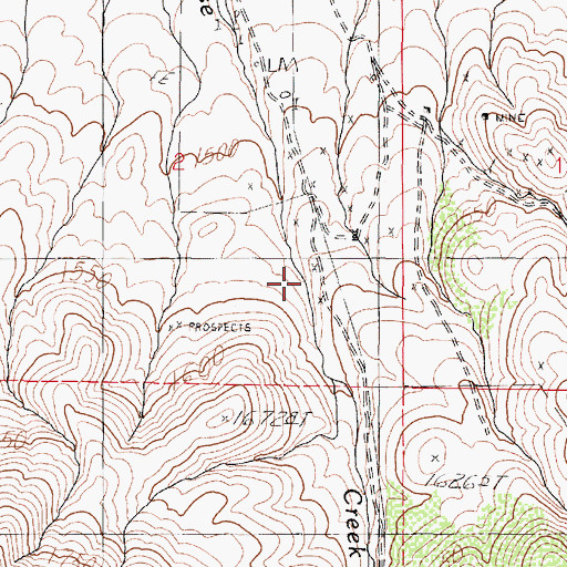 Topographic Map of Rose Creek Mining District, NV