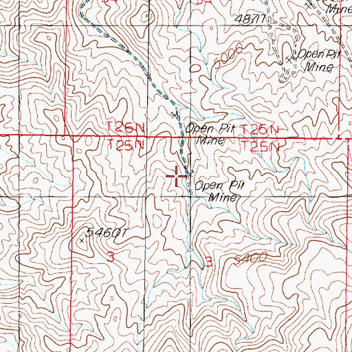 Topographic Map of Tule Mine, NV