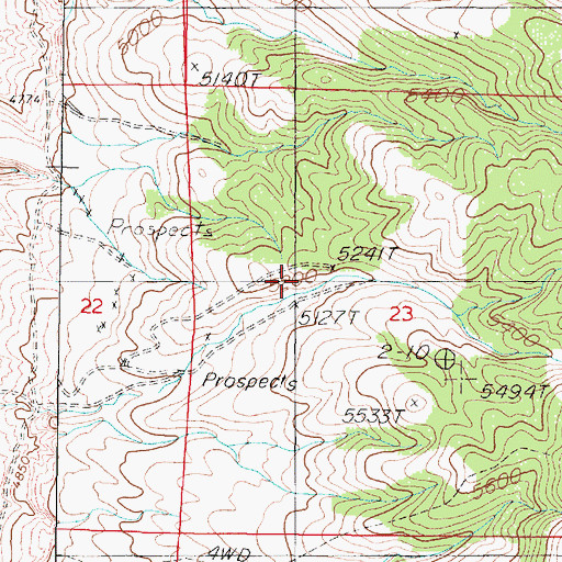 Topographic Map of Motor Mine, NV