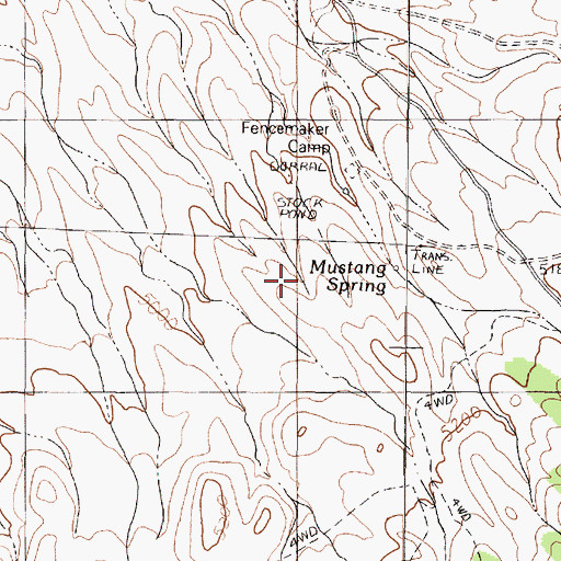 Topographic Map of Storm Mine, NV