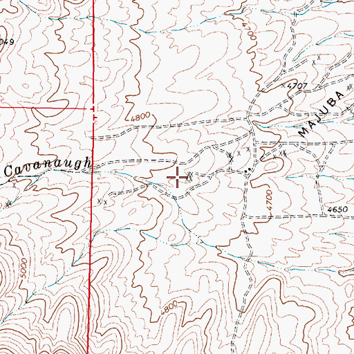 Topographic Map of Owens Circle Mine, NV