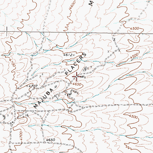 Topographic Map of Delta Mine, NV