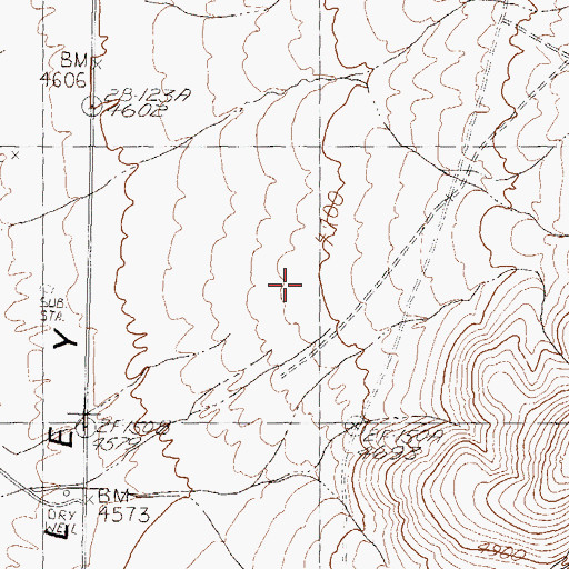 Topographic Map of Thrasher Mine, NV