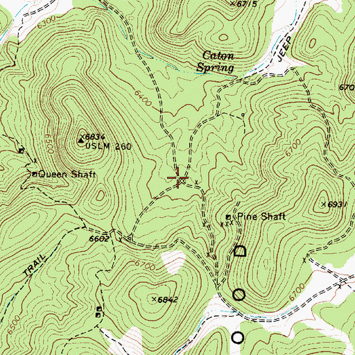 Topographic Map of Ravenswood (historical), NV