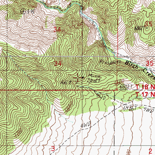 Topographic Map of Smoky Valley Mine, NV