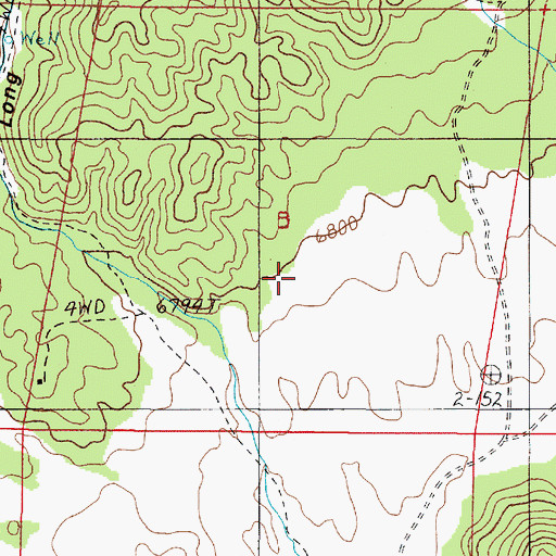 Topographic Map of Aspen Mining District, NV