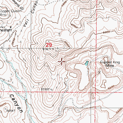 Topographic Map of Surprize Mine, NV