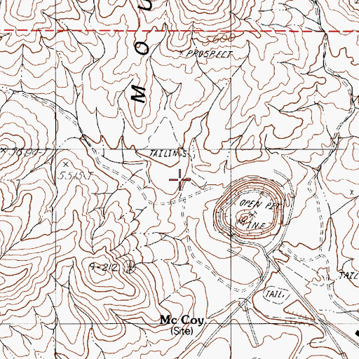 Topographic Map of Gold Pirate Placer Mine, NV