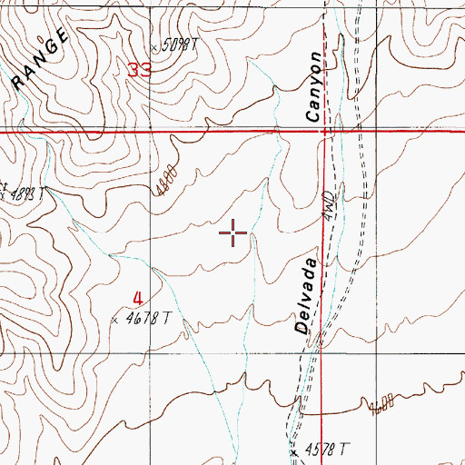 Topographic Map of Silver Hill Mine, NV