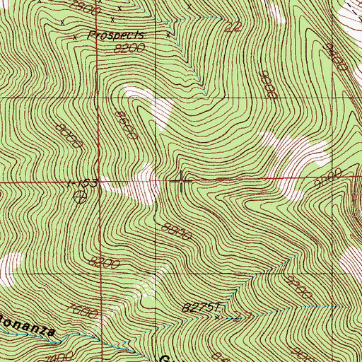 Topographic Map of Jarbidge Mining District, NV