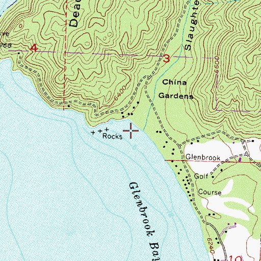 Topographic Map of North Canyon Creek, NV