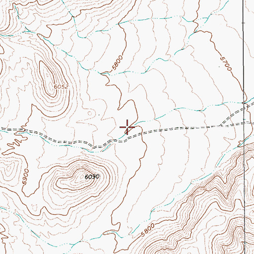 Topographic Map of Basket Valley, NV