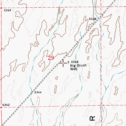 Topographic Map of Big Brush Well, NV