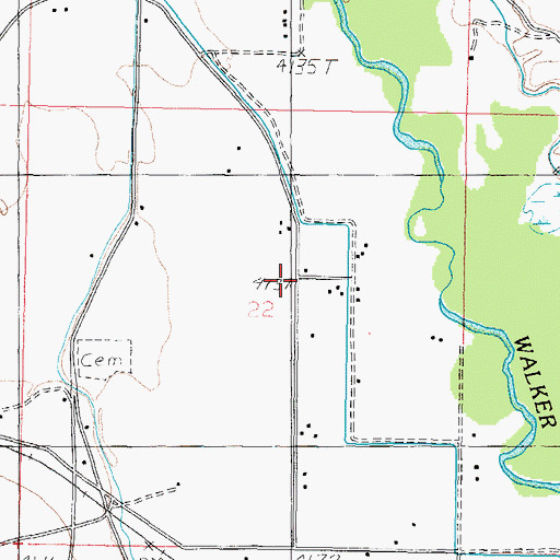 Topographic Map of Canal Number One, NV