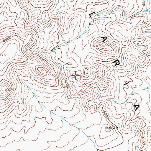 Topographic Map of Candelaria Hills, NV