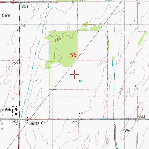 Topographic Map of KAIT-TV (Jonesboro), AR