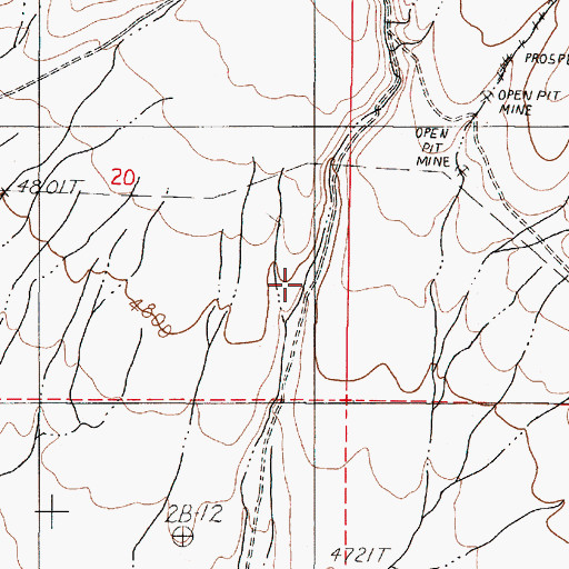 Topographic Map of Dun Glen Canyon, NV