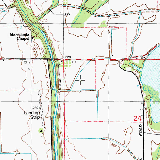Topographic Map of KVTN-TV (Pine Bluff), AR